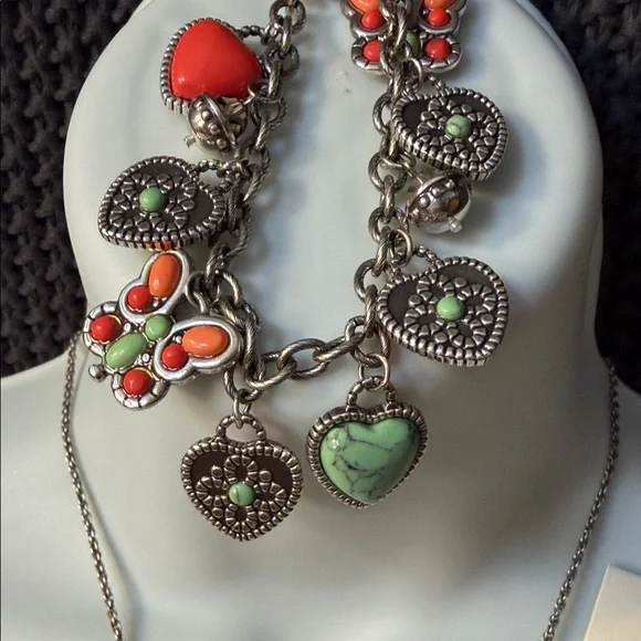 Brighton Silver Necklace, Bracelet & Earrings Set 290 - Picture 4 of 10